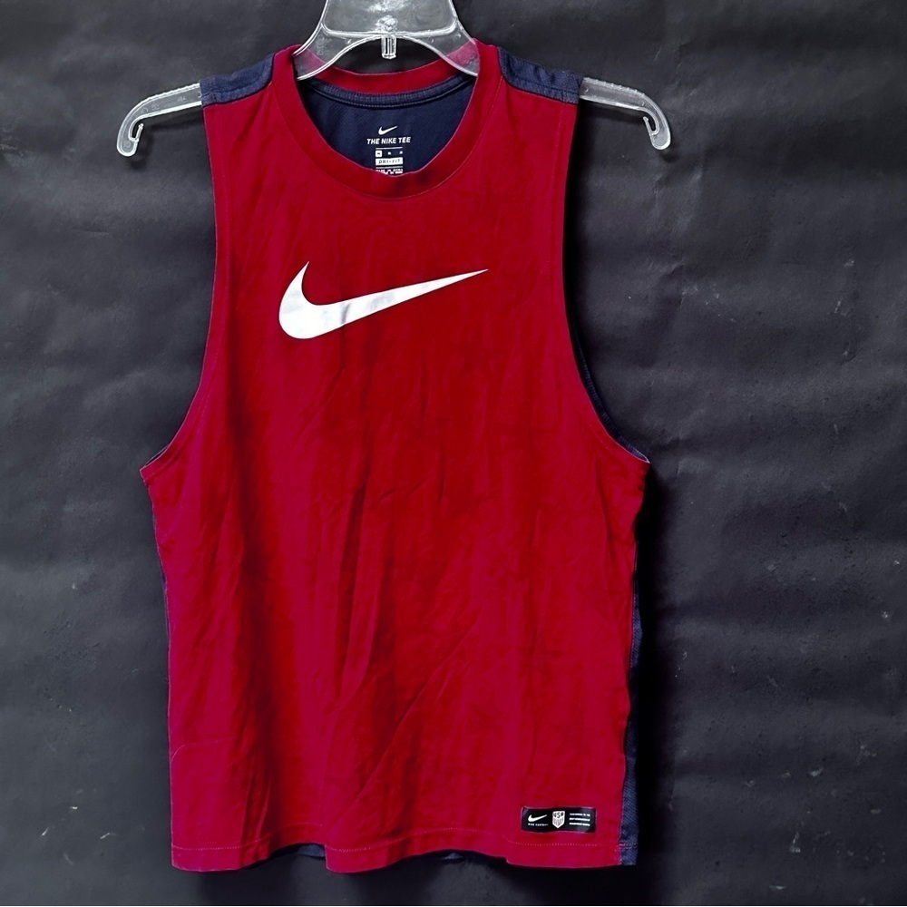 Nike USA Soccer National Team Men's Red Sleeveless Shirt Tee Jersey